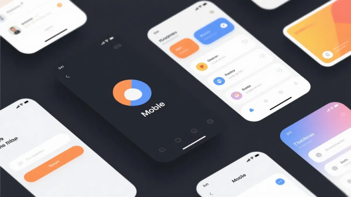 移动端信息界面示意图